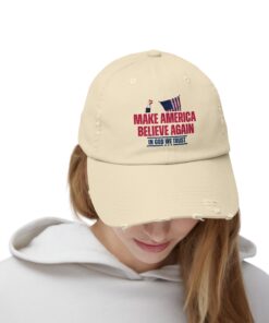 Alternative view of Make America Believe Again Historic Dodge the Bullet Survival Cap