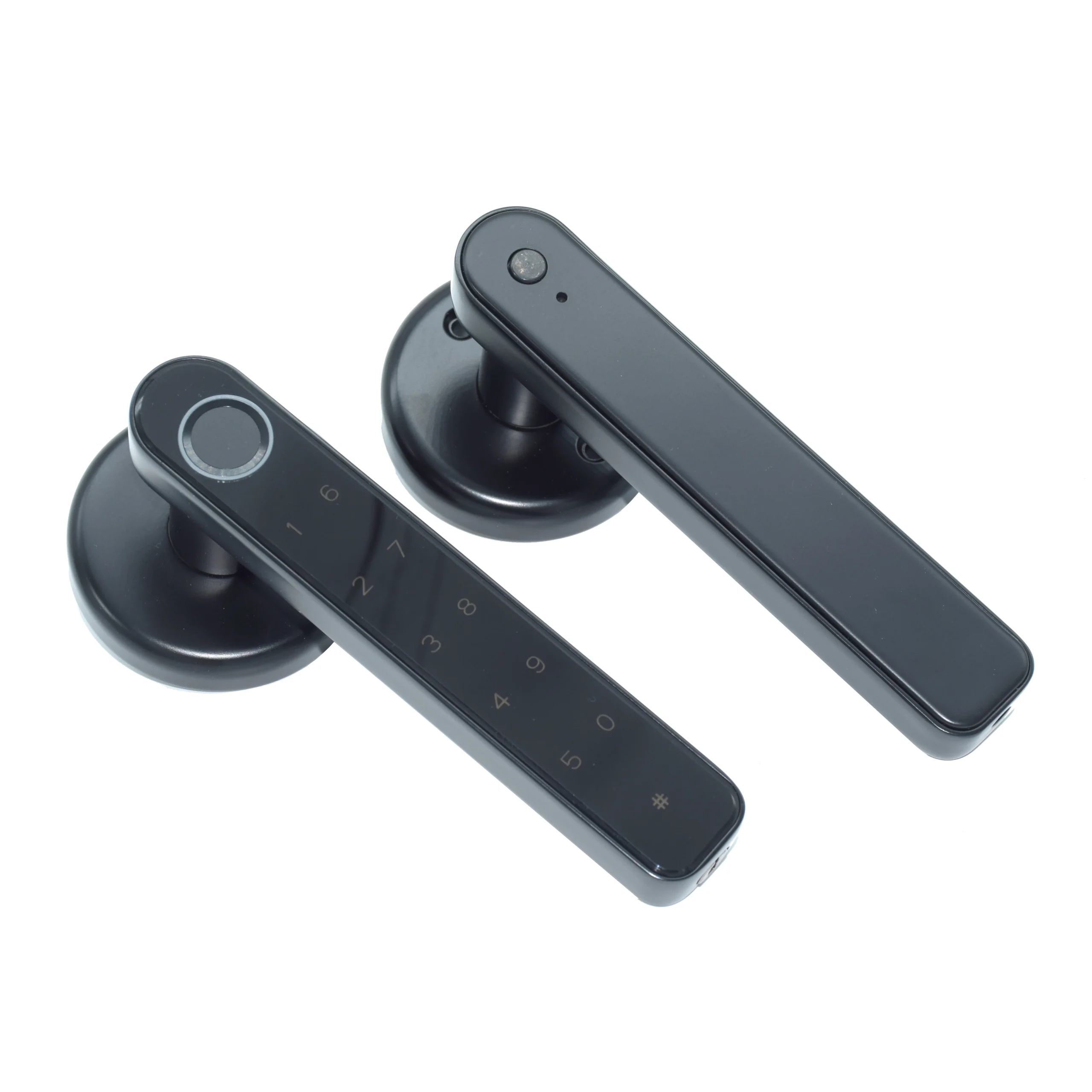 Fingerprint Smart Door Lock with Handle (4 in 1) Keyless Entry, Config with Tuya APP have your Key Passcodes, Smart Electronic Door Handle - Image 3